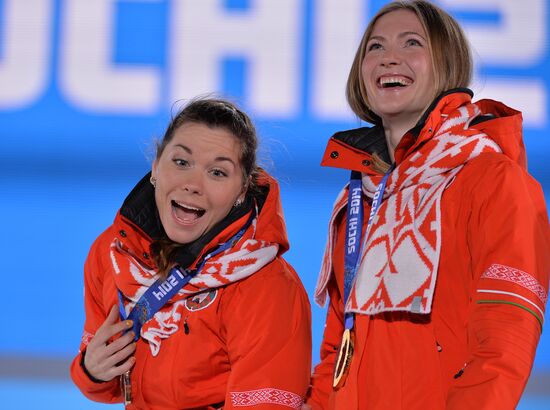 2014 Winter Olympics. Awards ceremony. Day Eight