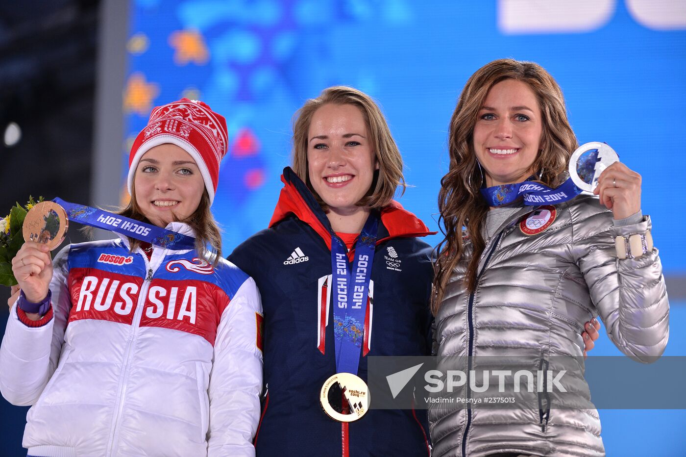 2014 Winter Olympics. Medal ceremony. Day Eight