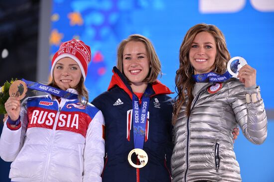 2014 Winter Olympics. Medal ceremony. Day Eight