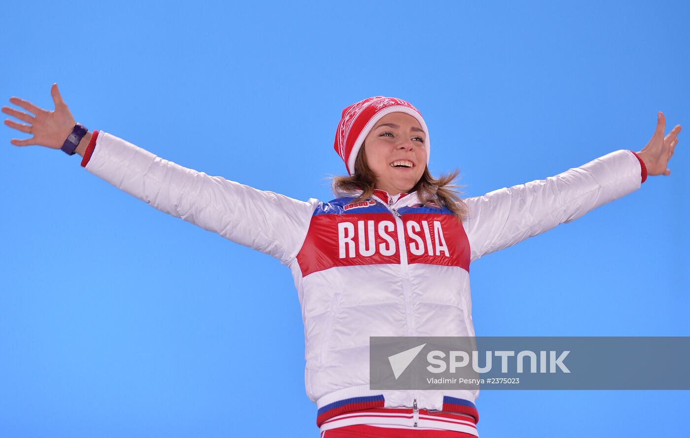 2014 Winter Olympics. Medal ceremony. Day Eight