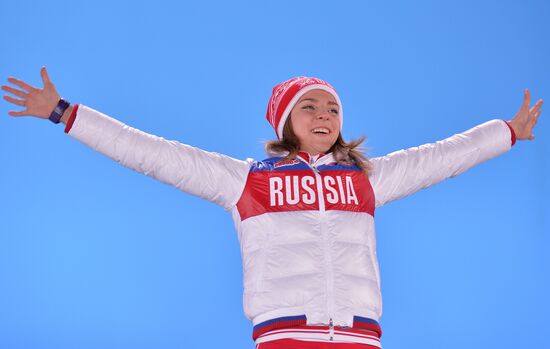 2014 Winter Olympics. Medal ceremony. Day Eight