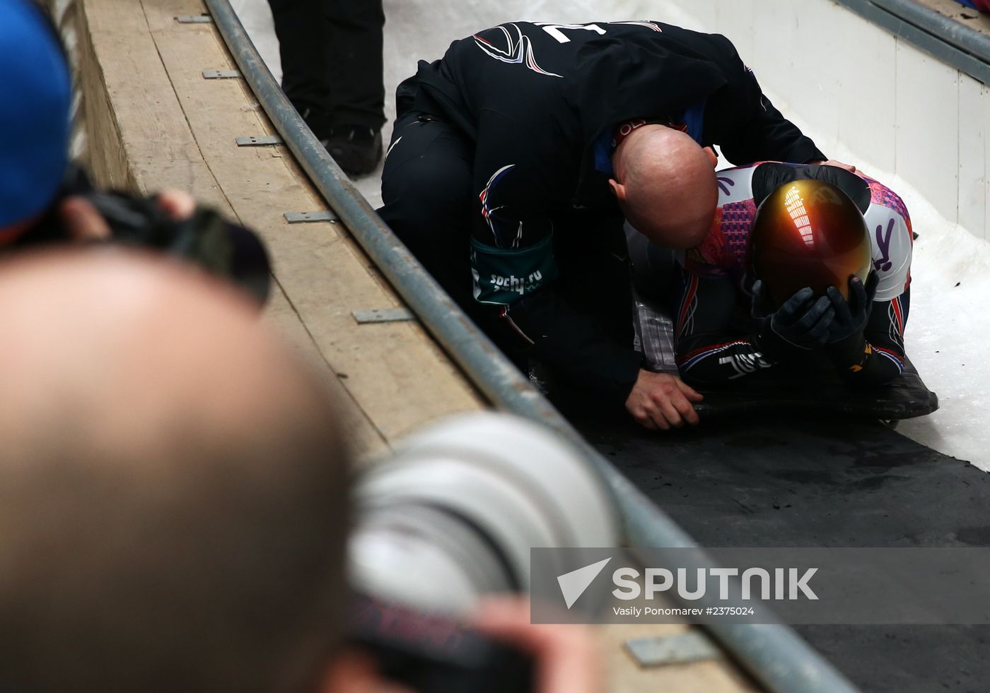2014 Winter Olympics. Skeleton. Men. Day Two