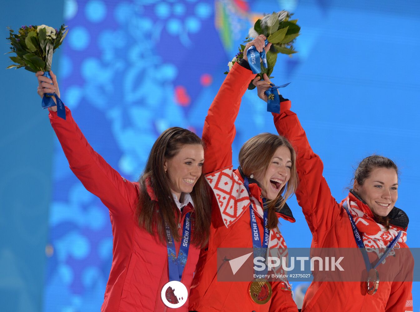 2014 Winter Olympics. Awards ceremony. Day Eight