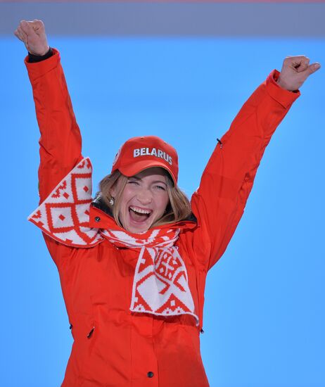 2014 Winter Olympics. Awards ceremony. Day Eight