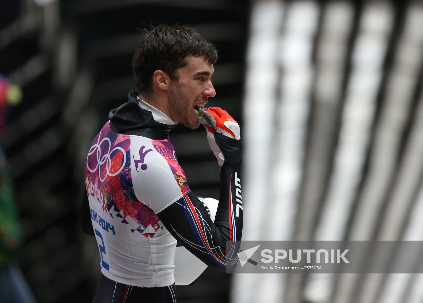 2014 Winter Olympics. Skeleton. Men. Day Two