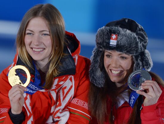 2014 Winter Olympics. Awards ceremony. Day Eight
