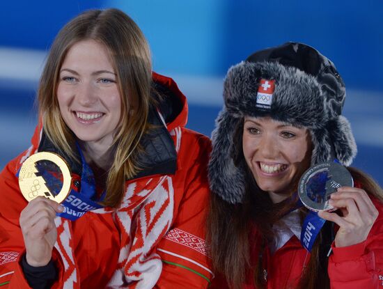 2014 Winter Olympics. Awards ceremony. Day Eight