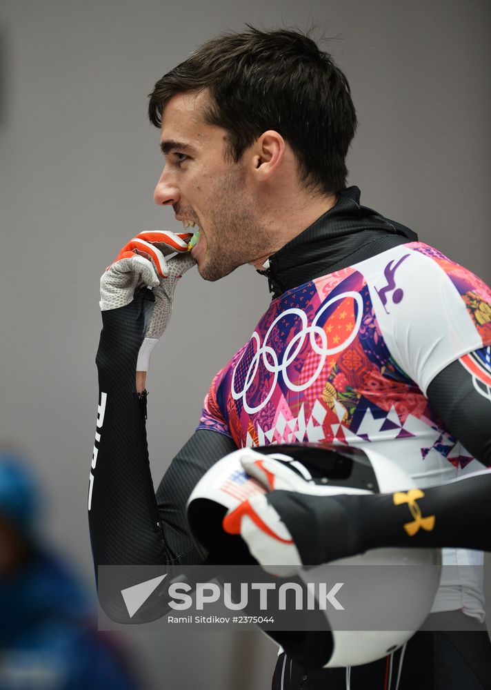 2014 Winter Olympics. Skeleton. Men. Day Two