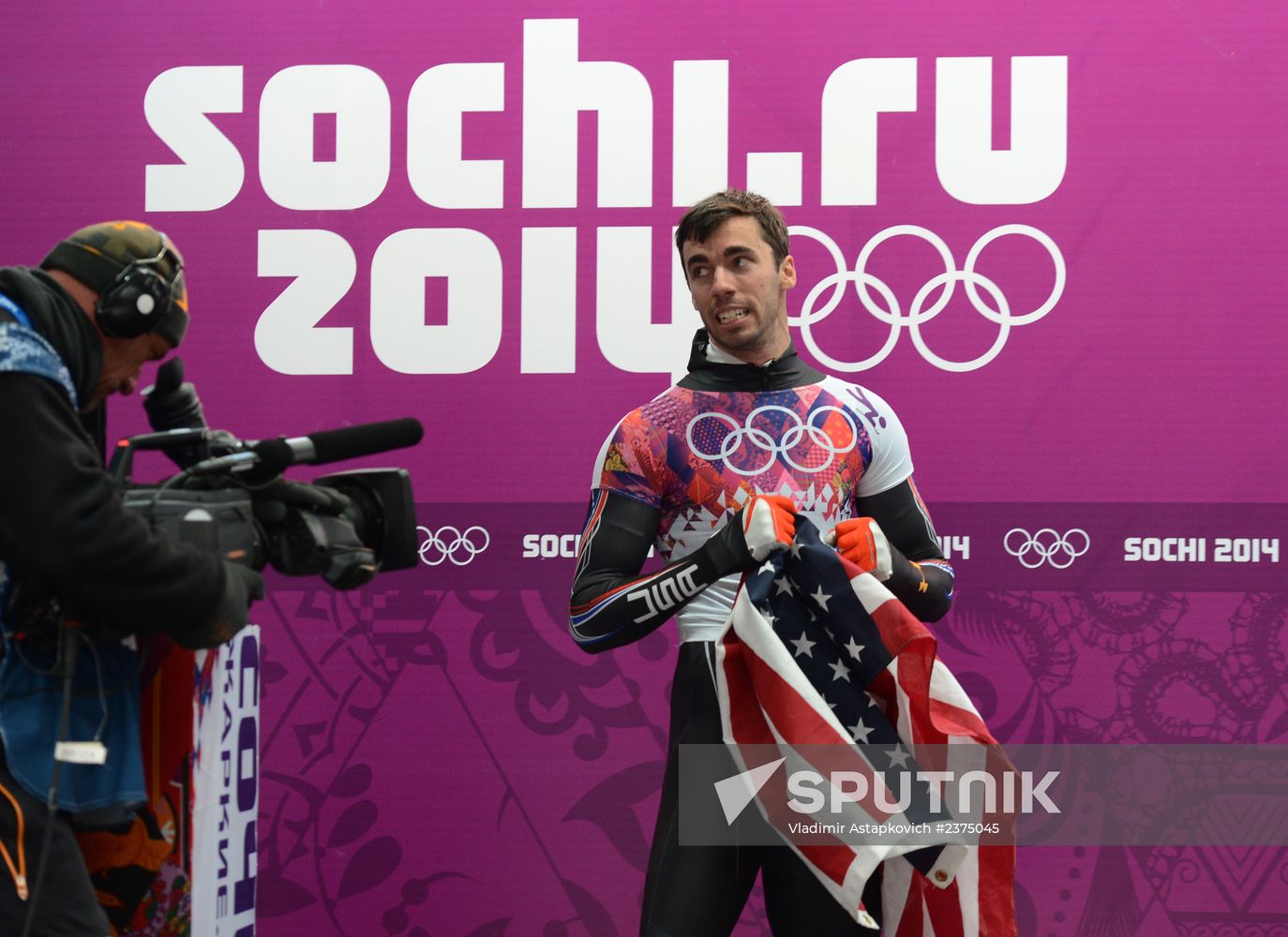 2014 Winter Olympics. Skeleton. Men. Day Two