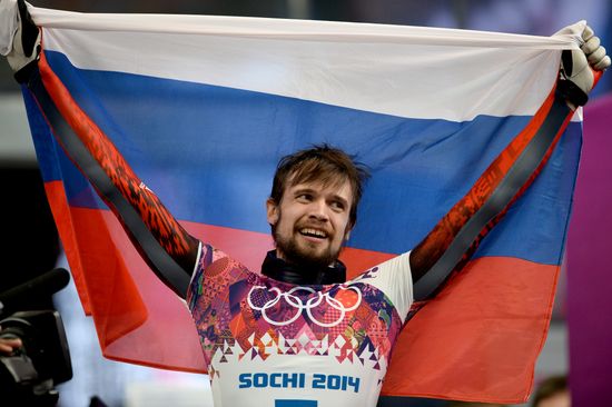 2014 Winter Olympics. Skeleton. Men. Day Two
