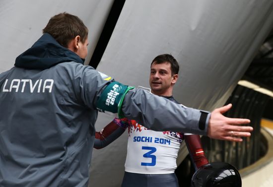 2014 Winter Olympics. Skeleton. Men. Day Two