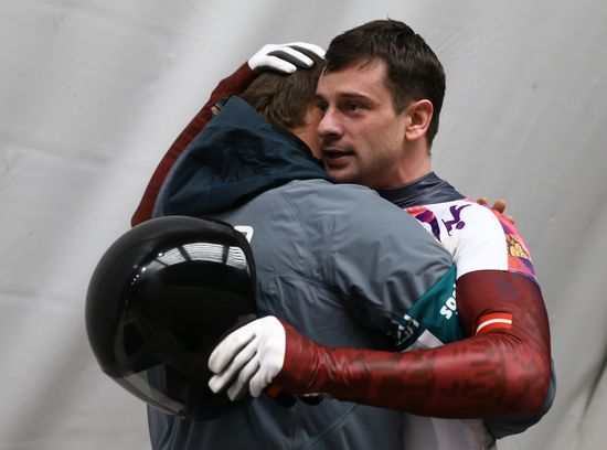 2014 Winter Olympics. Skeleton. Men. Day Two