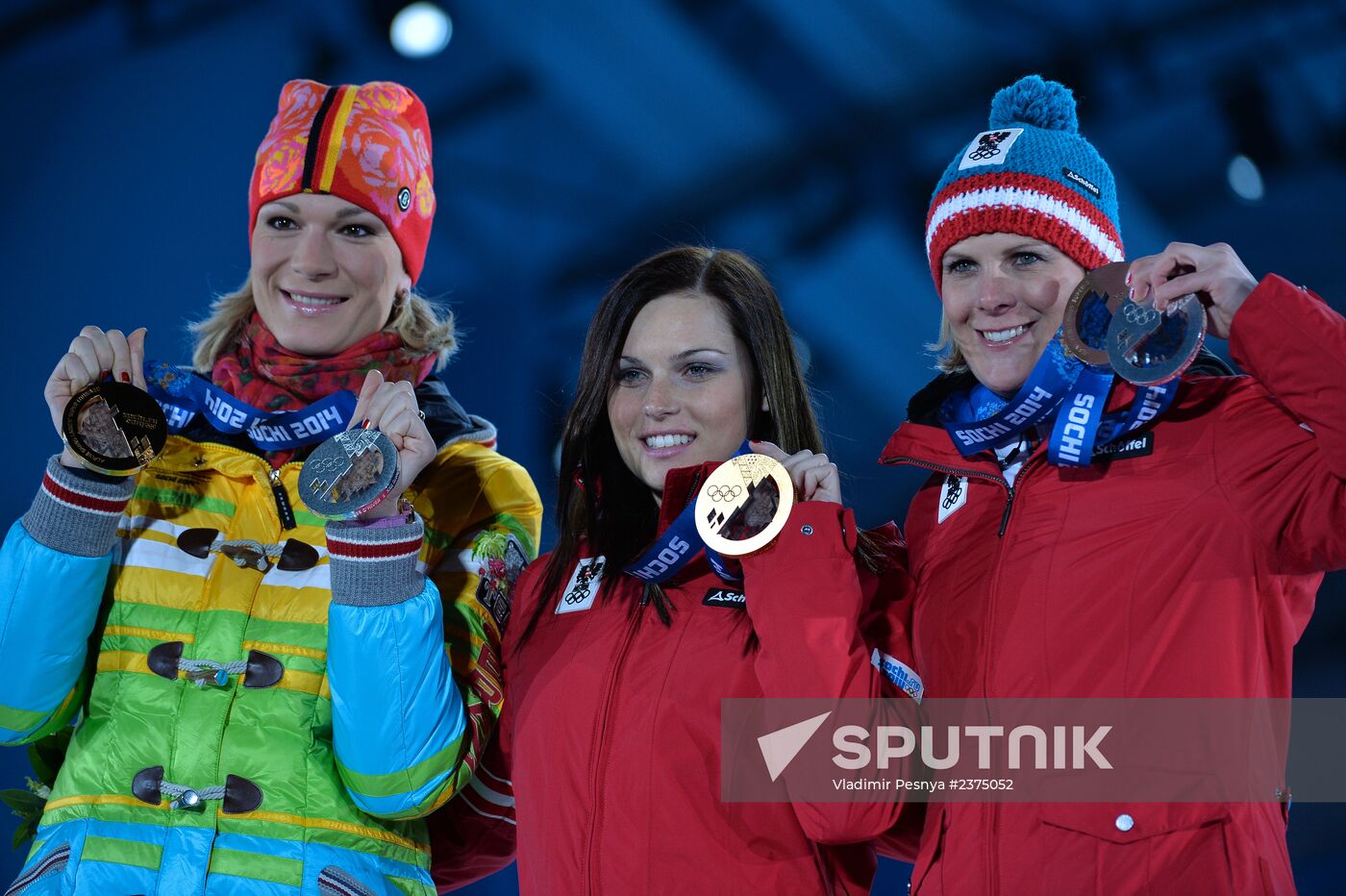 2014 Winter Olympics. Medal ceremony. Day Eight