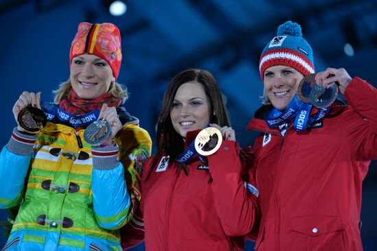 2014 Winter Olympics. Medal ceremony. Day Eight