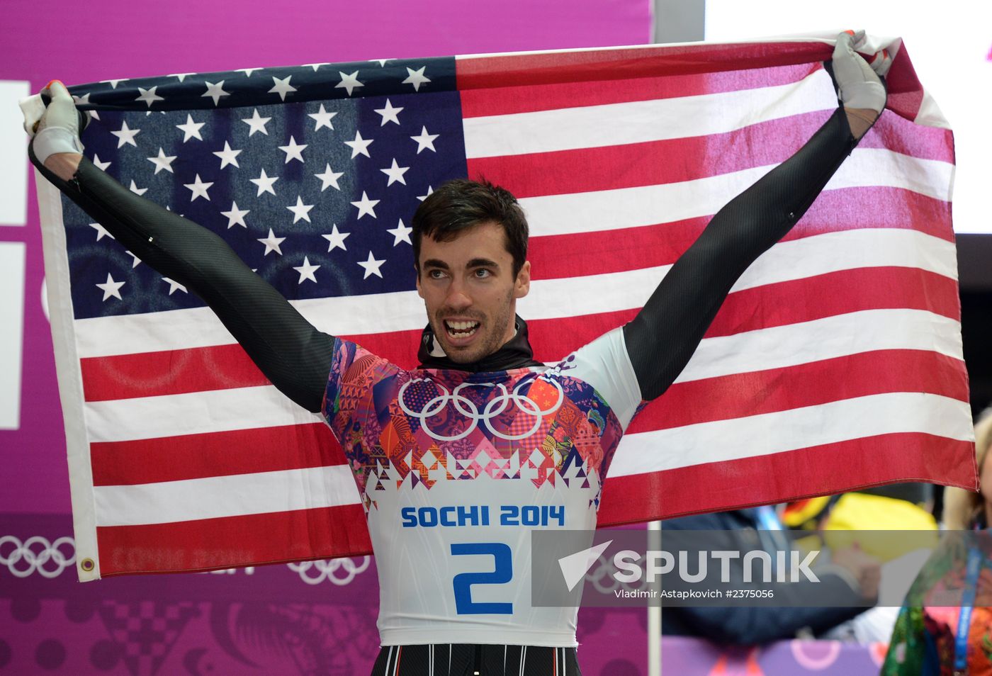 2014 Winter Olympics. Skeleton. Men. Day Two
