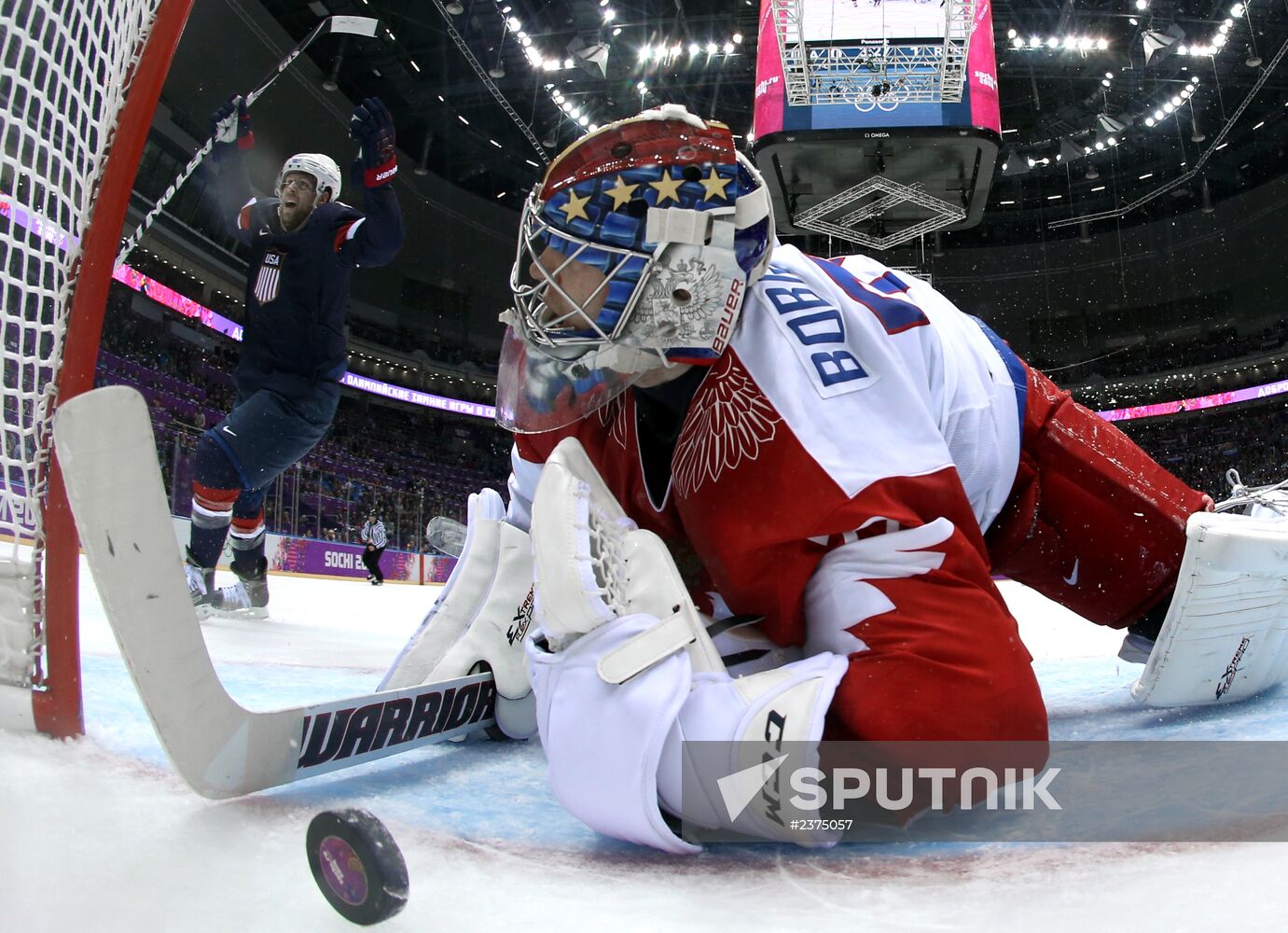 2014 Winter Olympics. Ice hockey. Men. US vs. Russia