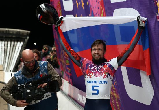 2014 Winter Olympics. Skeleton. Men. Day Two