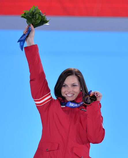 2014 Winter Olympics. Medal ceremony. Day Eight