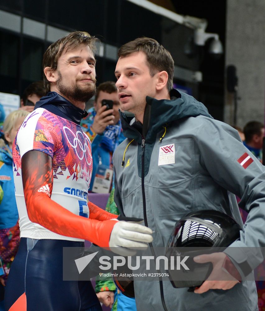 2014 Winter Olympics. Skeleton. Men. Day Two