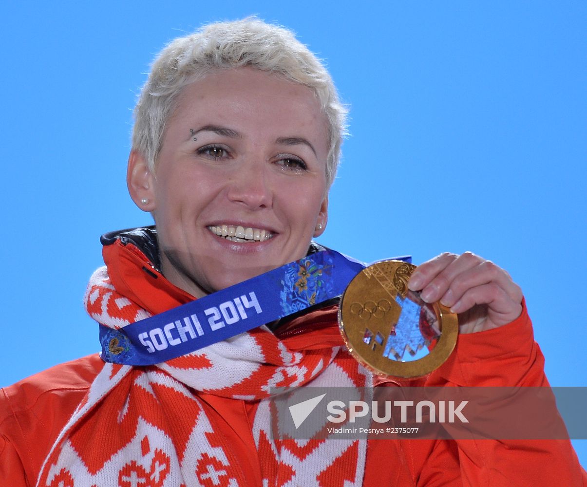 2014 Winter Olympics. Medal ceremony. Day Eight