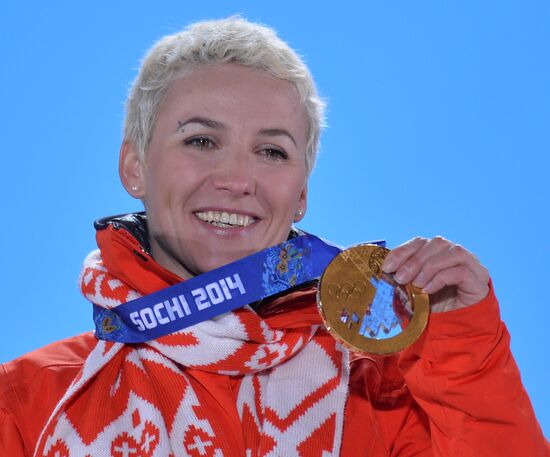 2014 Winter Olympics. Medal ceremony. Day Eight