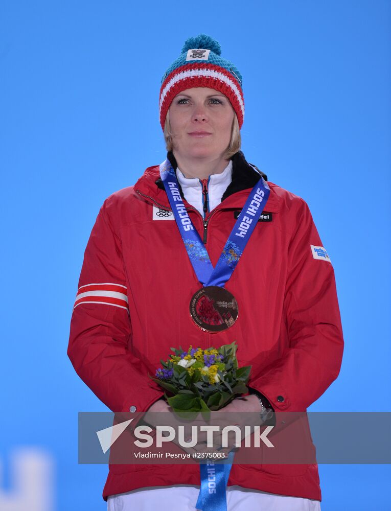 2014 Winter Olympics. Medal ceremony. Day Eight