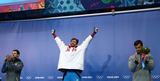 2014 Winter Olympics. Skeleton. Men. Day Two