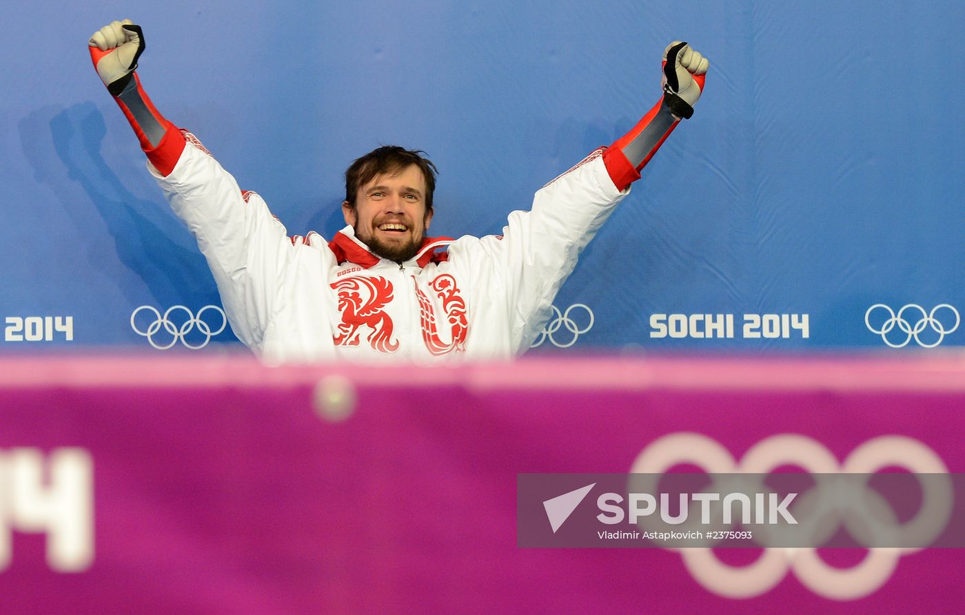 2014 Winter Olympics. Skeleton. Men. Day Two