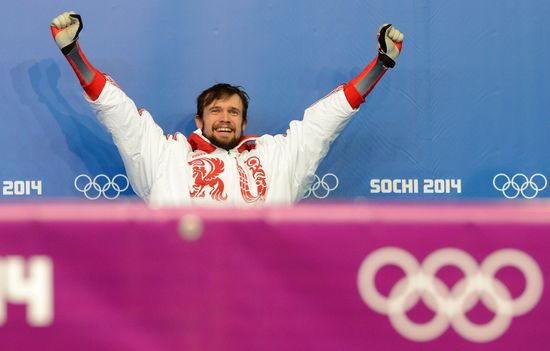 2014 Winter Olympics. Skeleton. Men. Day Two