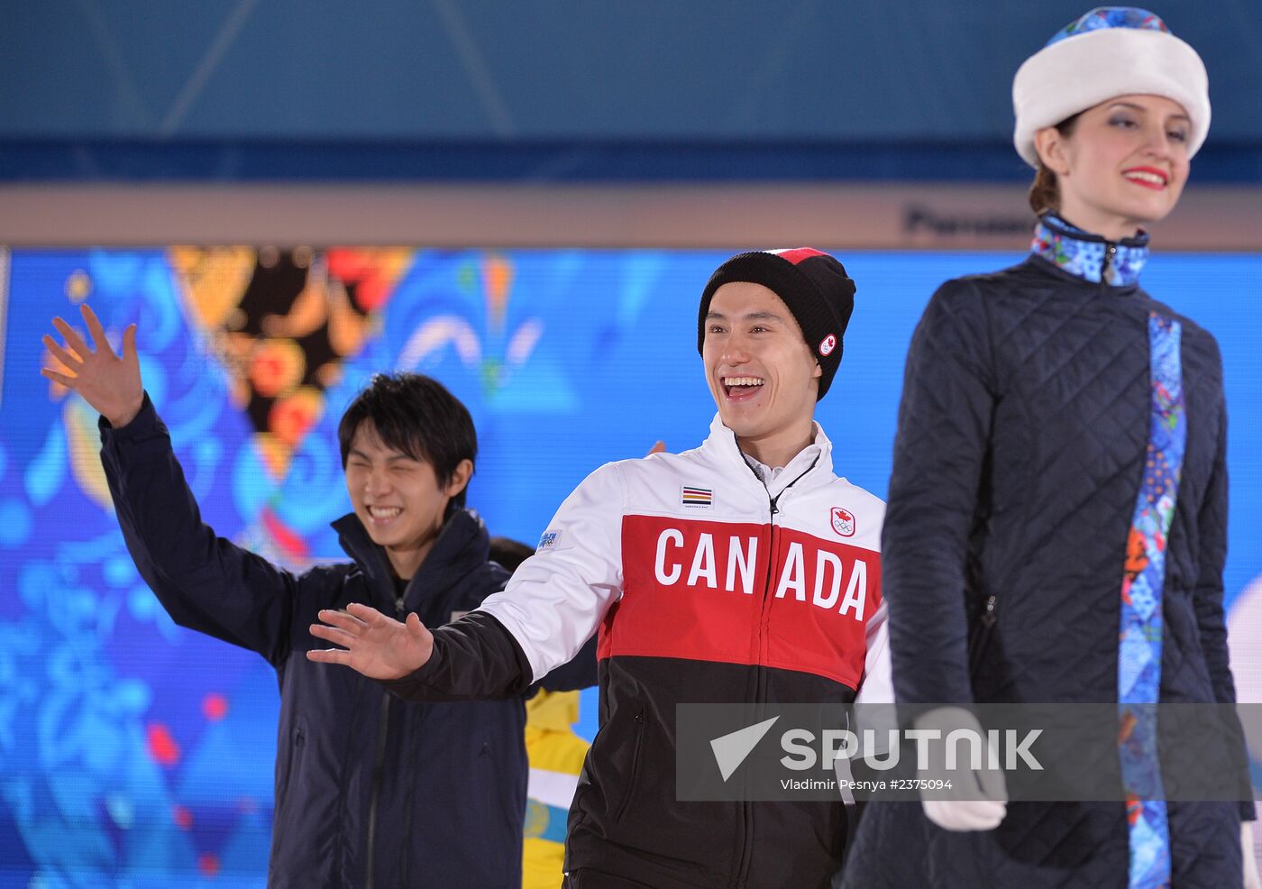 2014 Winter Olympics. Medal ceremony. Day Eight