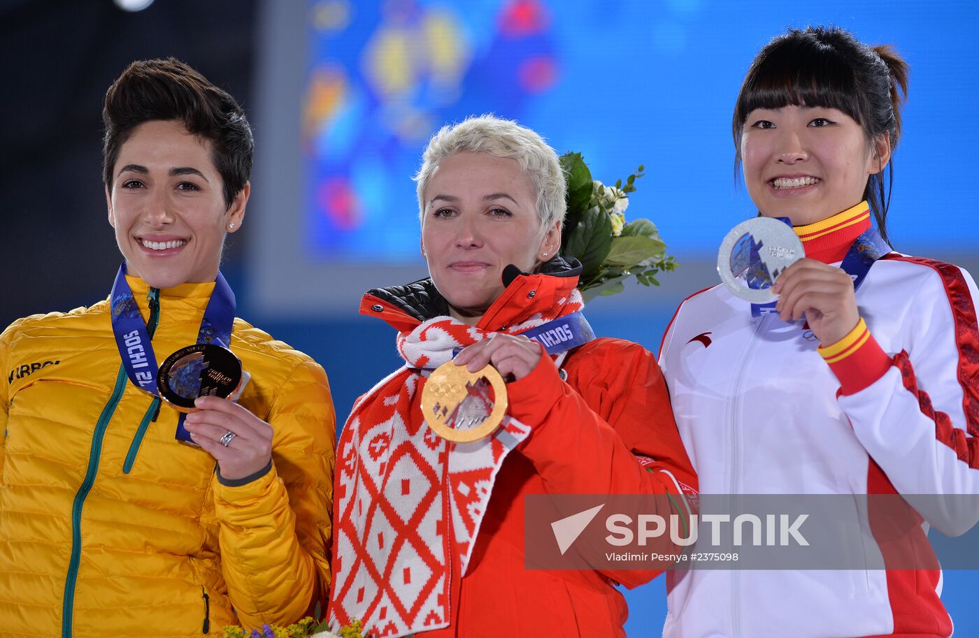 2014 Winter Olympics. Medal ceremony. Day Eight