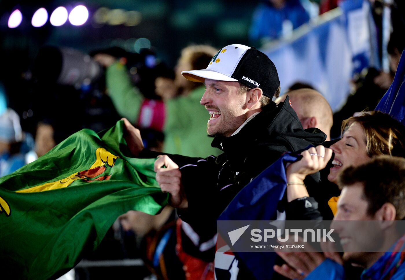 2014 Winter Olympics. Medal ceremony. Day Eight