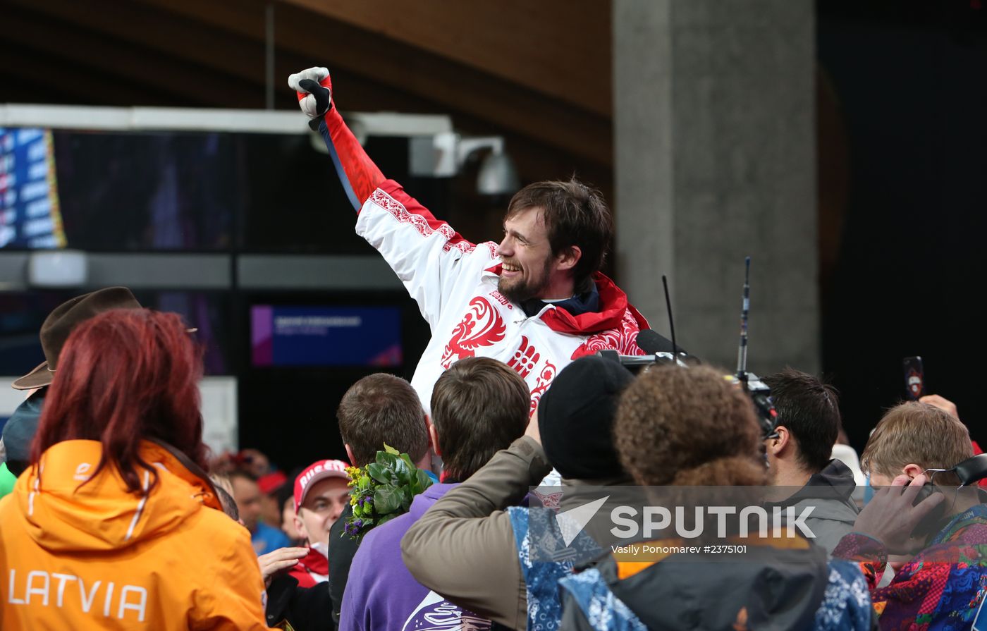 2014 Winter Olympics. Skeleton. Men. Day Two