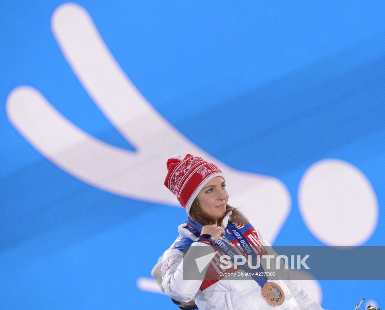 2014 Winter Olympics. Medal ceremony. Day Eight