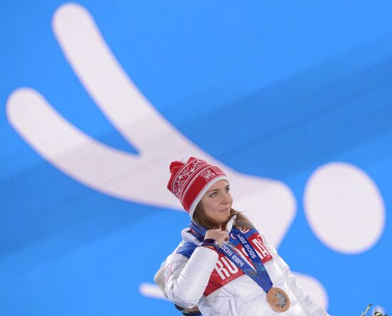 2014 Winter Olympics. Medal ceremony. Day Eight
