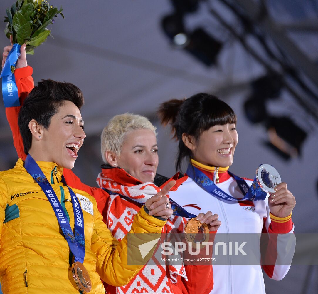 2014 Winter Olympics. Medal ceremony. Day Eight