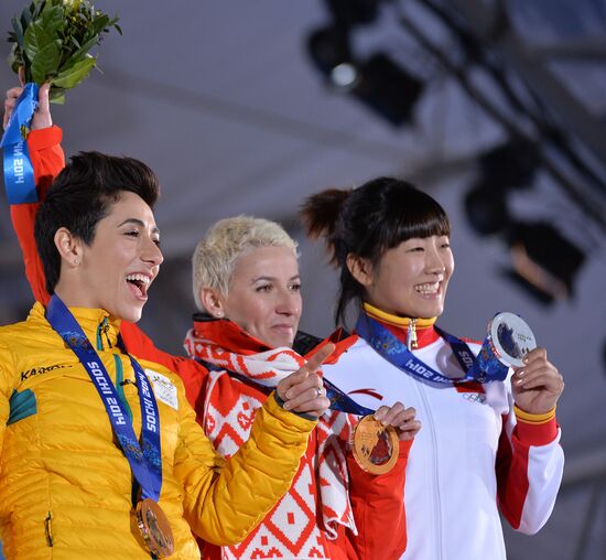 2014 Winter Olympics. Medal ceremony. Day Eight