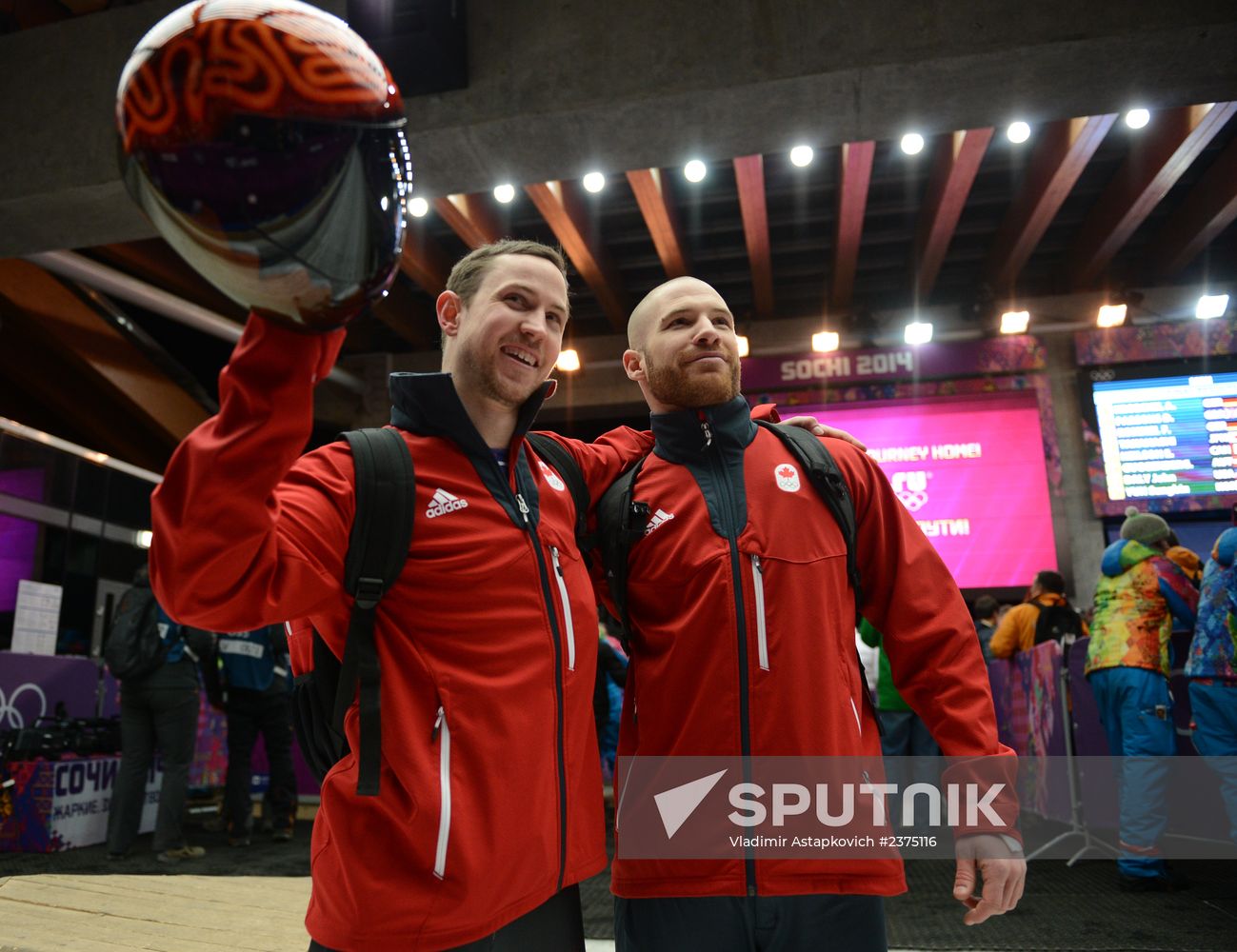 2014 Winter Olympics. Skeleton. Men. Day Two