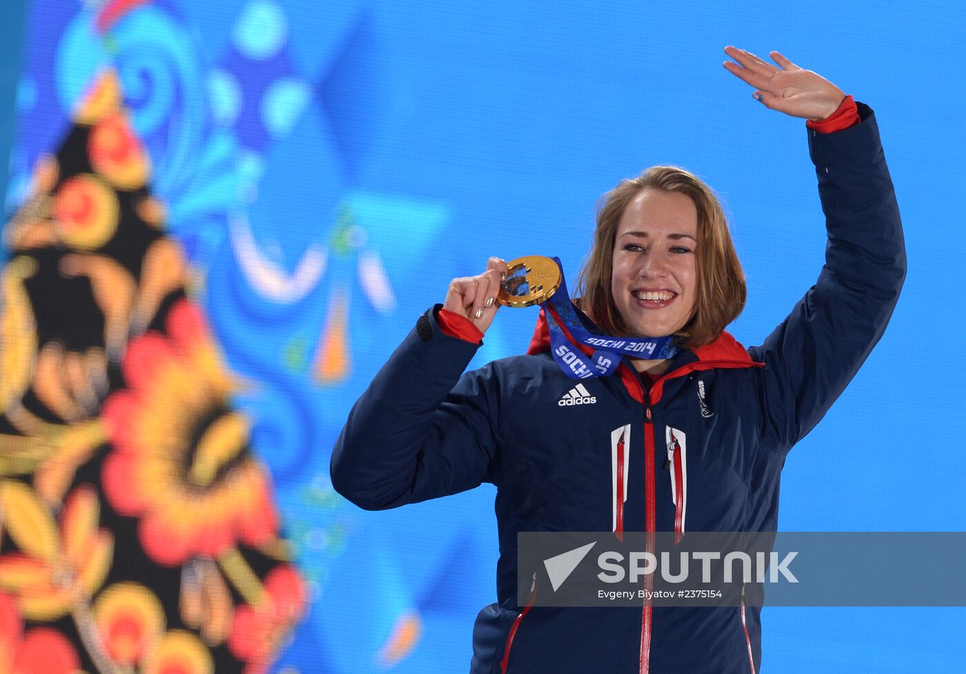 2014 Winter Olympics. Medal ceremony. Day Eight