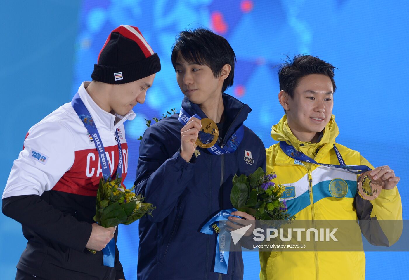 2014 Winter Olympics. Medal ceremony. Day Eight