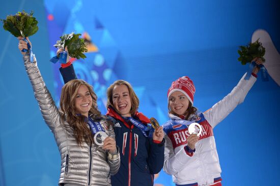 2014 Winter Olympics. Medal ceremony. Day Eight