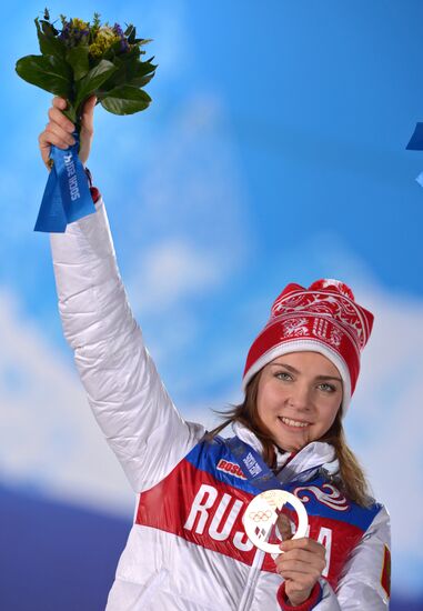 2014 Winter Olympics. Medal ceremony. Day Eight
