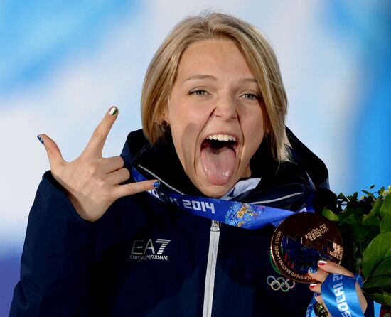 2014 Winter Olympics. Medal ceremony. Day Eight