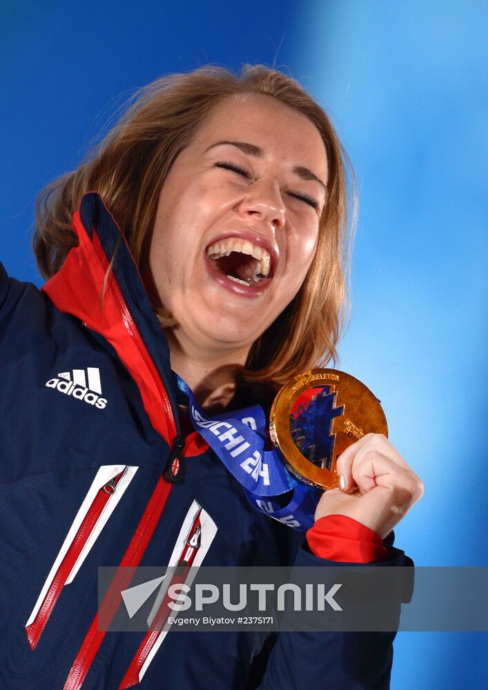 2014 Winter Olympics. Medal ceremony. Day Eight