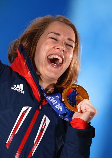 2014 Winter Olympics. Medal ceremony. Day Eight