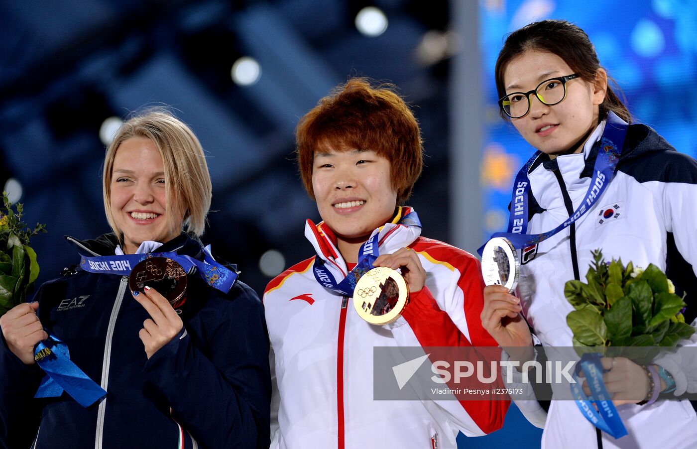2014 Winter Olympics. Medal ceremony. Day Eight