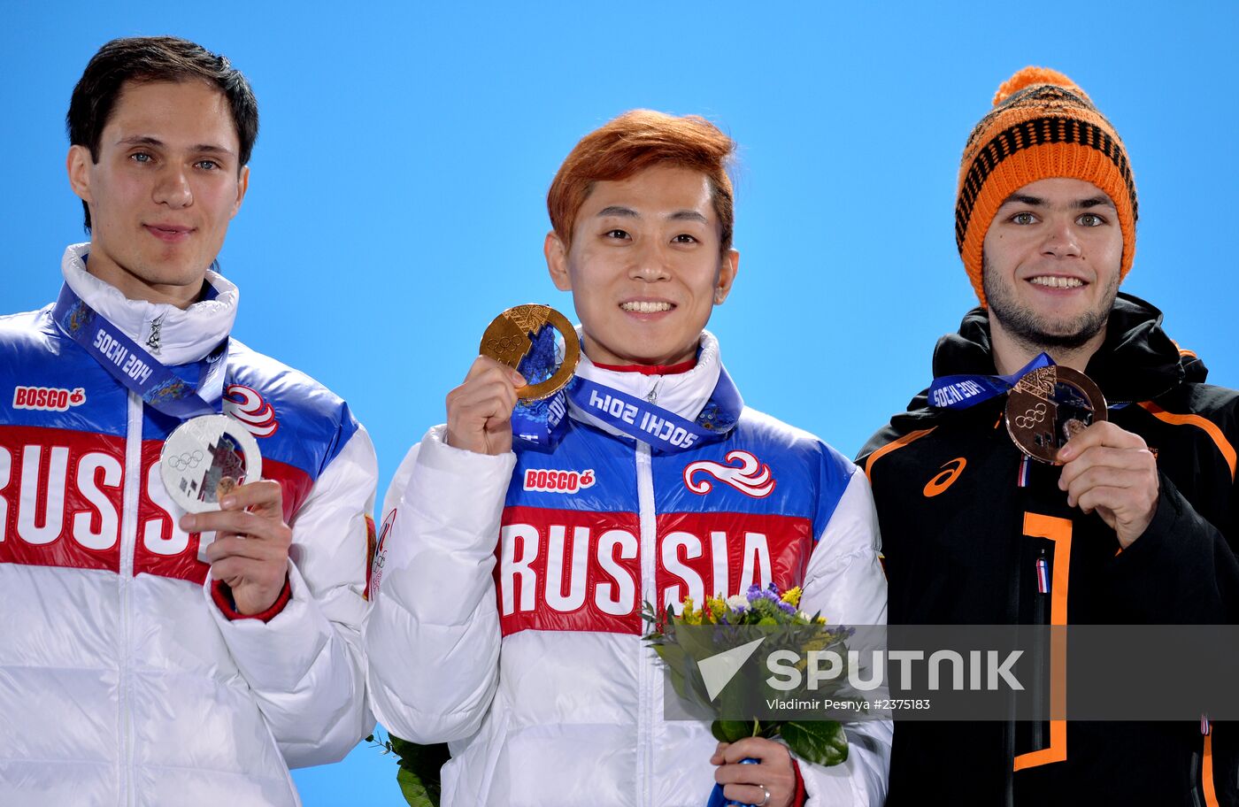 2014 Winter Olympics. Medal ceremony. Day Eight