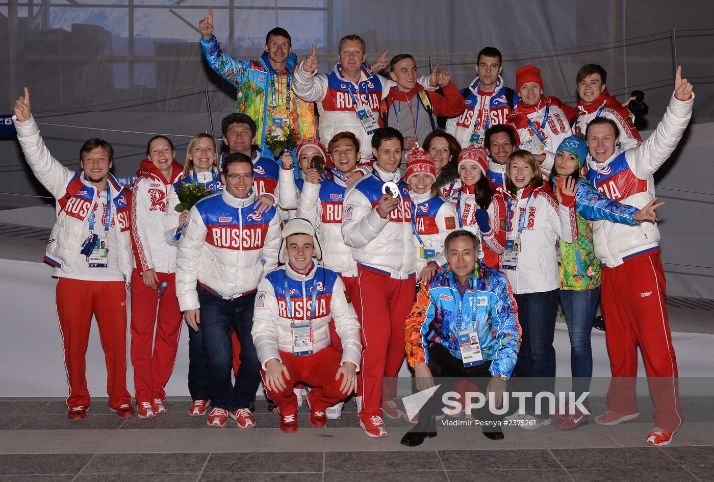 2014 Winter Olympics. Medal ceremony. Day Eight