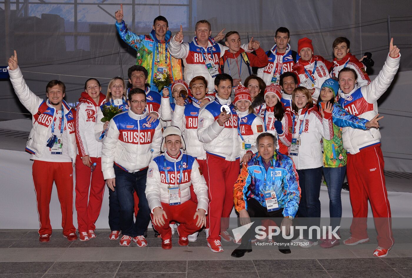 2014 Winter Olympics. Medal ceremony. Day Eight