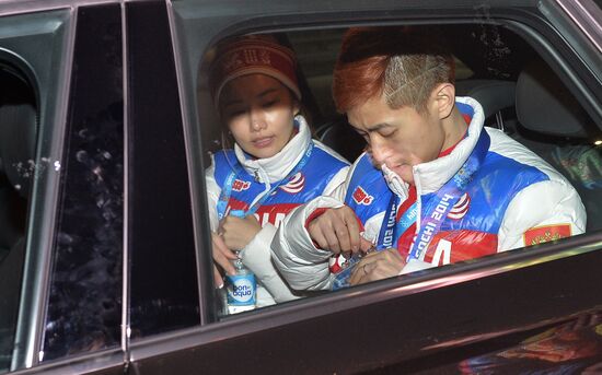 2014 Winter Olympics. Medal ceremony. Day Eight